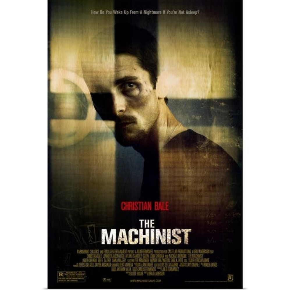 Christian Bale - 2004 Vintage Cinema Film Poster for THE MACHINIST